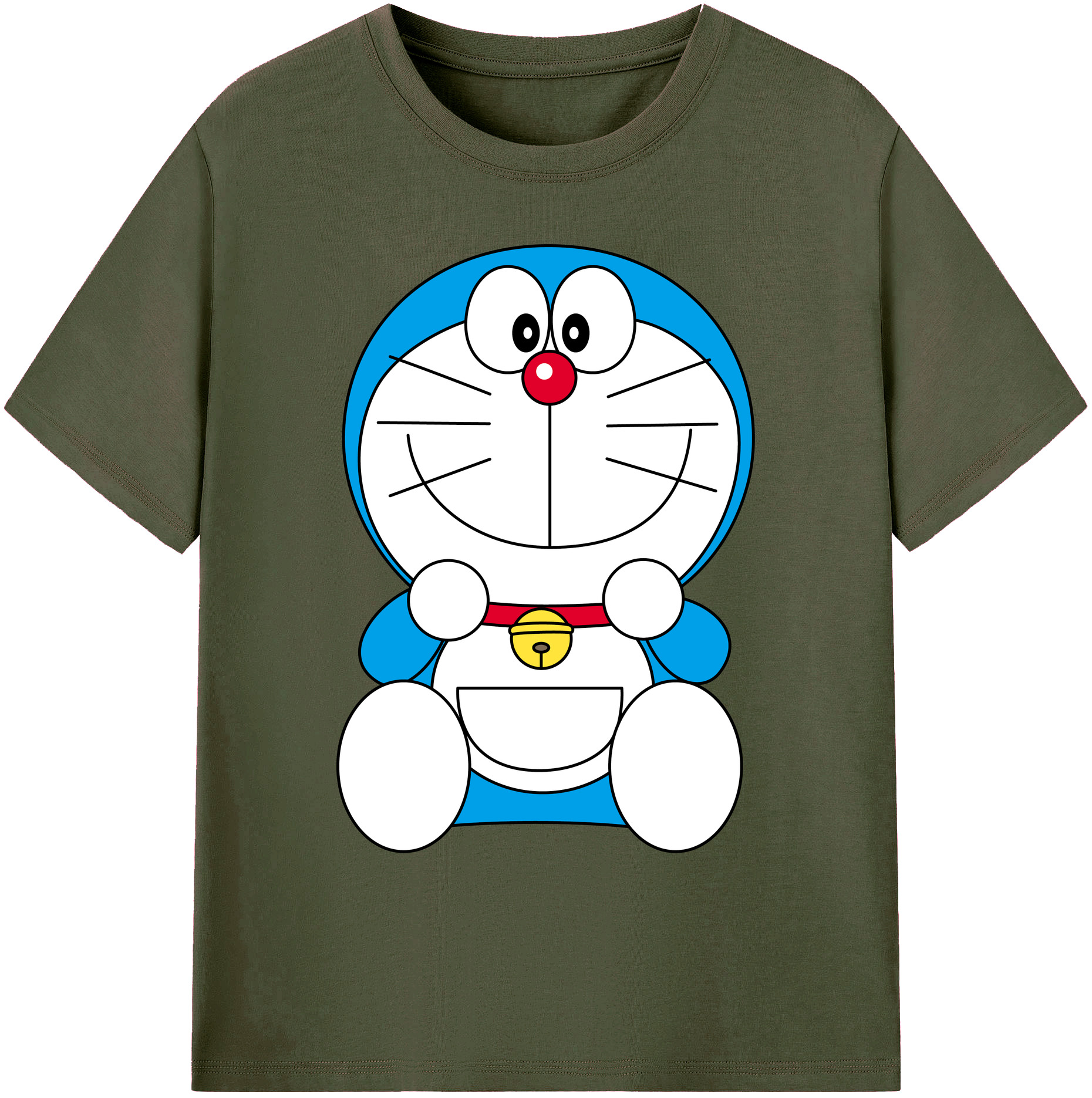 （画像用） ドラえもん Doraemon 綿100％ メンズ半袖Tシャツ｜肌触りやわらか＆通気性